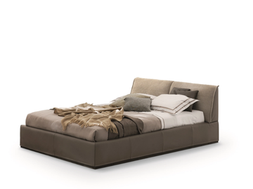 MONOLITH 2.0 - Upholstered leather storage bed by Ditre Italia - view 2